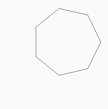 Heptagon drawn by the .tortoise file