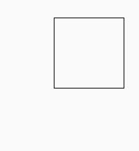 Square drawn by test code